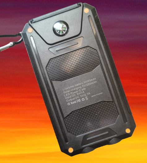 Solar Power Bank 30000mAh Externes Batterie Ladegerät für alle Handy